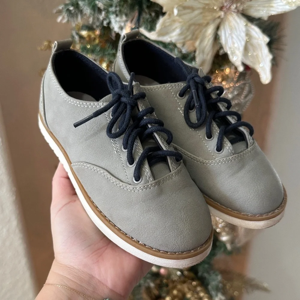 Zara Kids Gray Dress Shoes